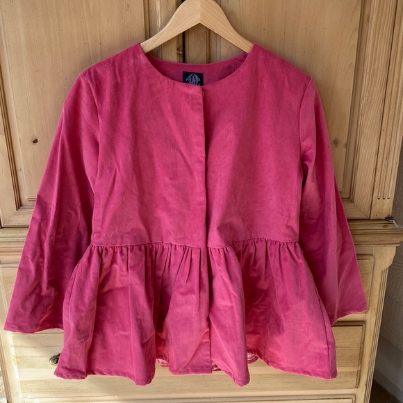 Elizabeth Wilson Jackets & Blazers - NWT - Elizabeth Wilson Designs Janie Jacket with pink gingham lining - medium